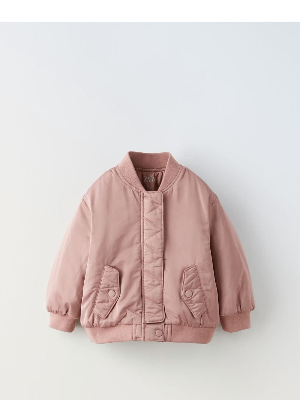 ZARA Kids Pink Bomber Jacket-4T